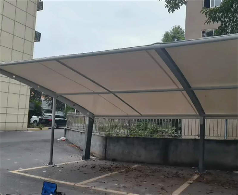 仁寿钟祥镇车棚膜布局案例展现